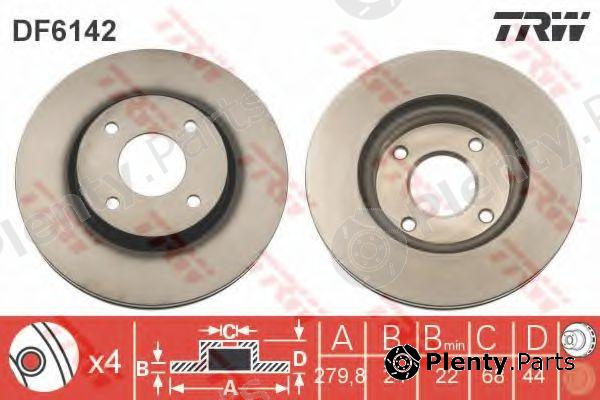  TRW part DF6142 Brake Disc