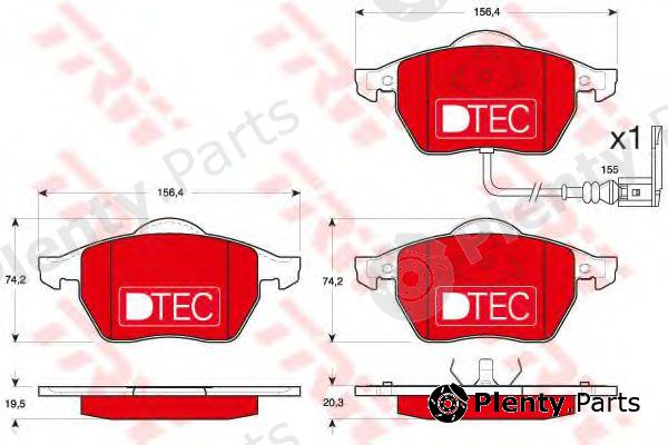  TRW part GDB1403DTE Brake Pad Set, disc brake