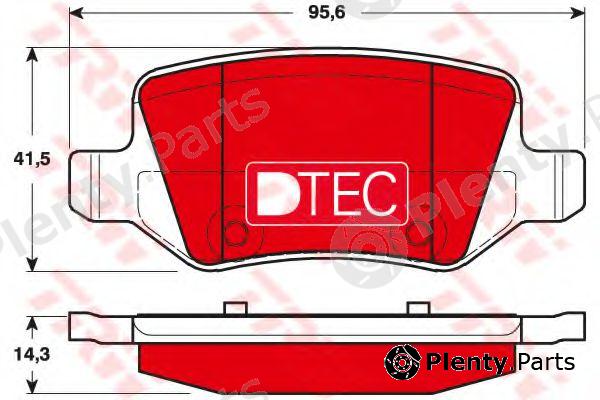  TRW part GDB1481DTE Brake Pad Set, disc brake