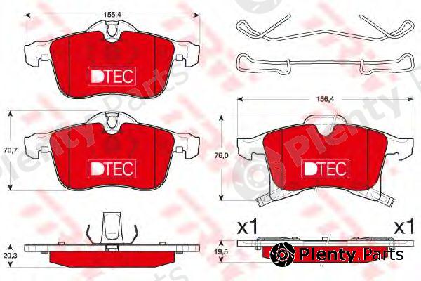  TRW part GDB1668DTE Brake Pad Set, disc brake