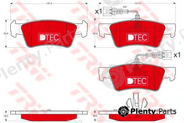  TRW part GDB1672DTE Brake Pad Set, disc brake