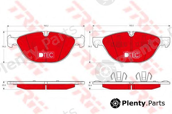  TRW part GDB1728DTE Brake Pad Set, disc brake