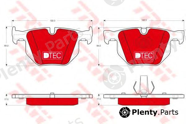  TRW part GDB1730DTE Brake Pad Set, disc brake