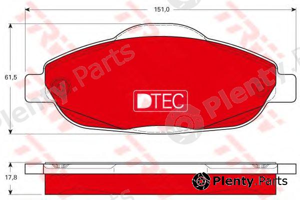  TRW part GDB1761DTE Brake Pad Set, disc brake