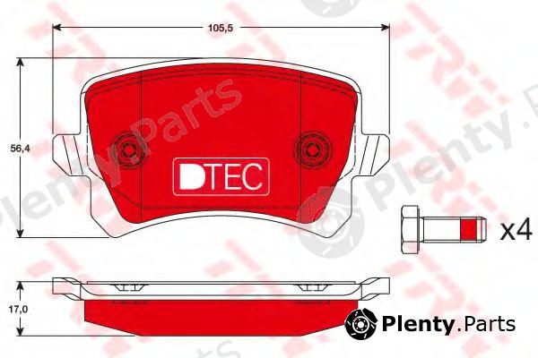  TRW part GDB1763DTE Brake Pad Set, disc brake