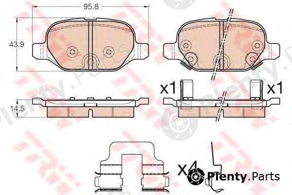  TRW part GDB1950 Brake Pad Set, disc brake
