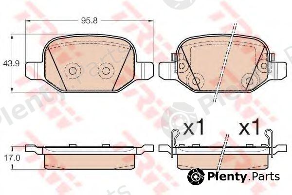  TRW part GDB2002 Brake Pad Set, disc brake