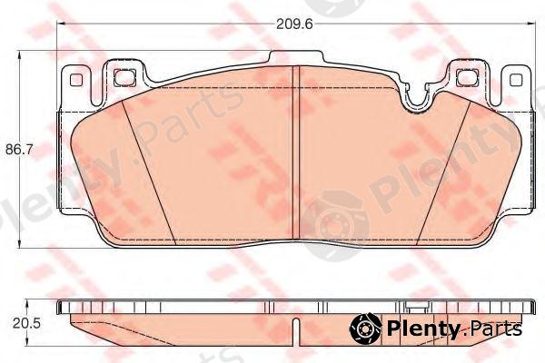  TRW part GDB2020 Brake Pad Set, disc brake