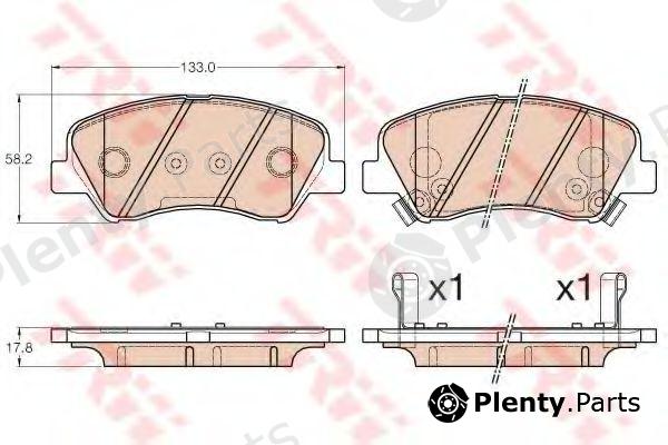  TRW part GDB3548 Brake Pad Set, disc brake