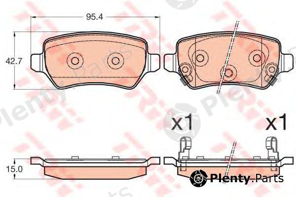  TRW part GDB3585 Brake Pad Set, disc brake