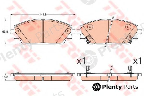  TRW part GDB3592 Brake Pad Set, disc brake