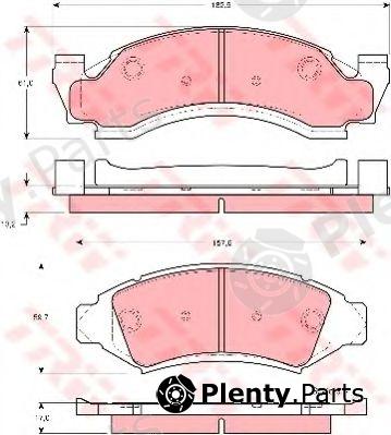  TRW part GDB4049 Brake Pad Set, disc brake