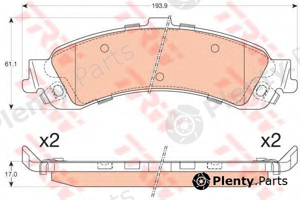  TRW part GDB4454 Brake Pad Set, disc brake