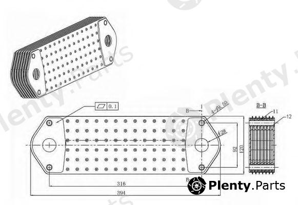  NRF part 31196 Oil Cooler, engine oil