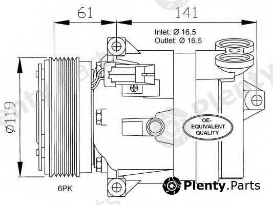  NRF part 32021 Compressor, air conditioning