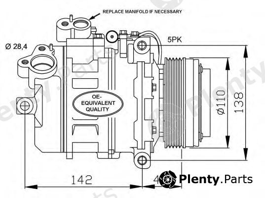  NRF part 32123 Compressor, air conditioning