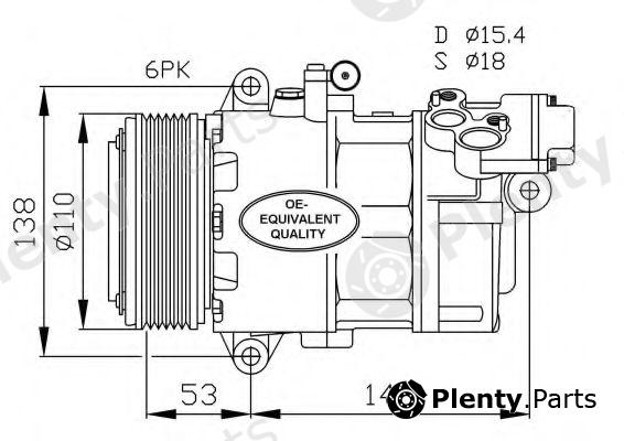  NRF part 32184 Compressor, air conditioning