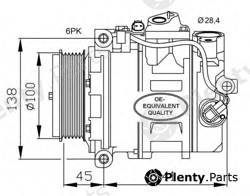  NRF part 32256 Compressor, air conditioning