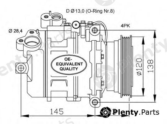  NRF part 32519 Compressor, air conditioning