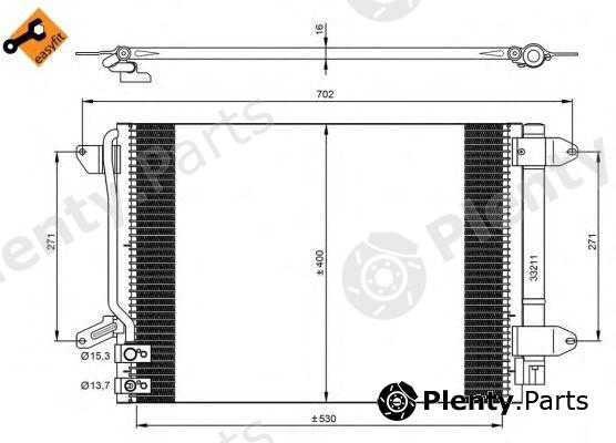  NRF part 350028 Condenser, air conditioning