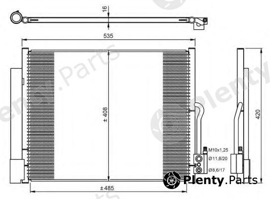 NRF part 350053 Condenser, air conditioning