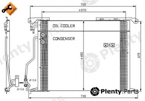  NRF part 35578 Condenser, air conditioning