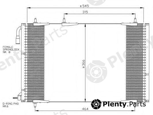  NRF part 35836 Condenser, air conditioning