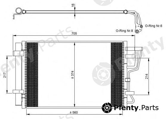  NRF part 35963 Condenser, air conditioning