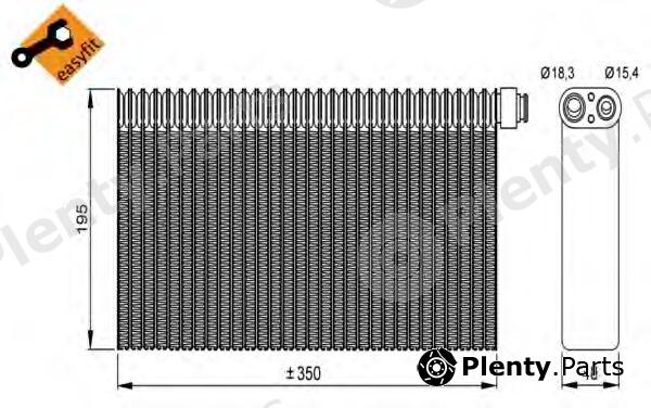  NRF part 36148 Evaporator, air conditioning