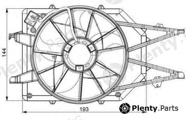  NRF part 47034 Fan, radiator