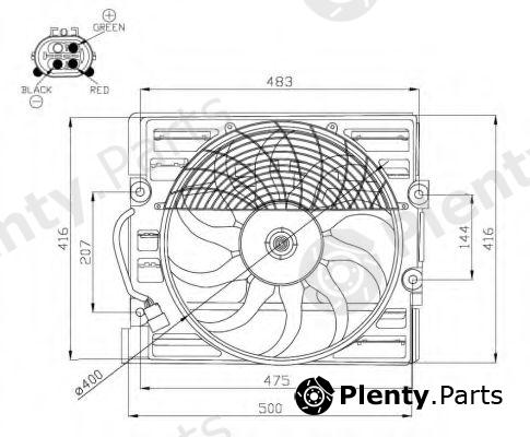  NRF part 47214 Fan, radiator
