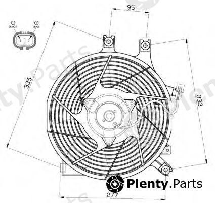  NRF part 47500 Fan, radiator