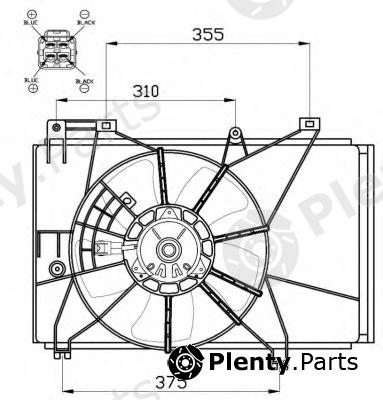  NRF part 47551 Fan, radiator