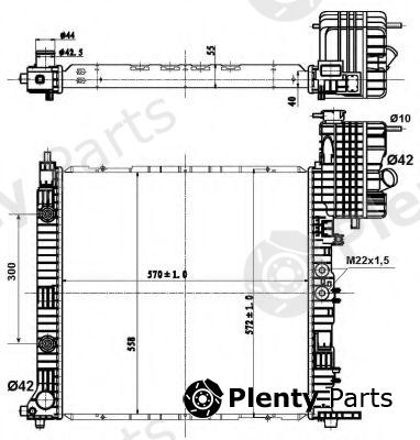  NRF part 50581 Radiator, engine cooling