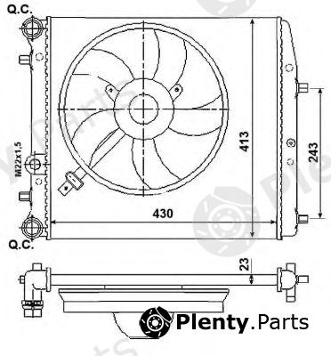  NRF part 53021 Radiator, engine cooling