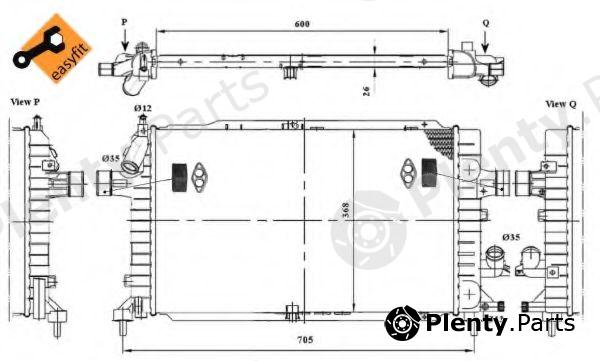  NRF part 53447 Radiator, engine cooling