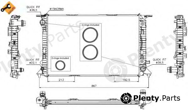  NRF part 53719 Radiator, engine cooling