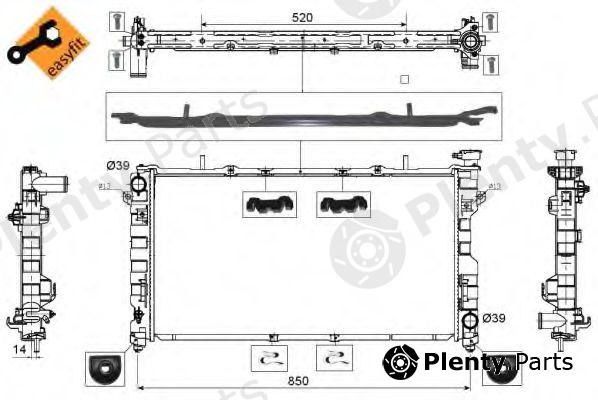  NRF part 53734 Radiator, engine cooling