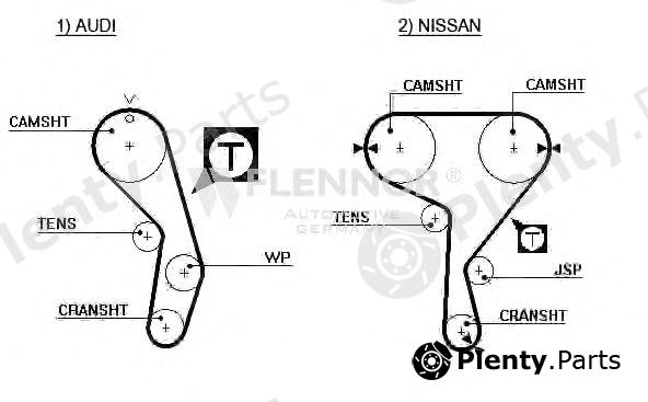  FLENNOR part 4158V Timing Belt
