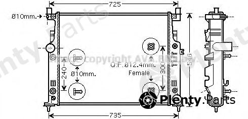  AVA QUALITY COOLING part MSA2436 Radiator, engine cooling
