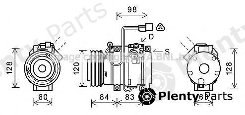  AVA QUALITY COOLING part MTAK227 Compressor, air conditioning