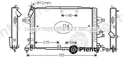  AVA QUALITY COOLING part OLA2365 Radiator, engine cooling