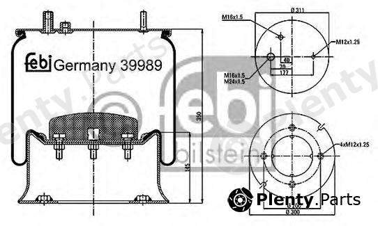  FEBI BILSTEIN part 39989 Boot, air suspension