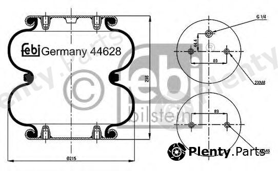  FEBI BILSTEIN part 44628 Boot, air suspension