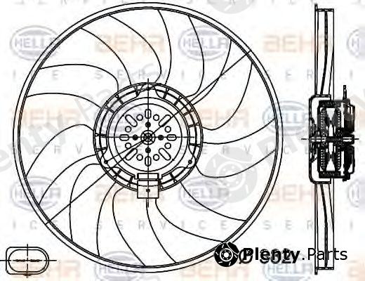  BEHR part 8EW351044-351 (8EW351044351) Fan, radiator