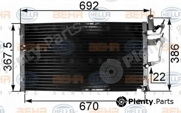  BEHR part 8FC351301-111 (8FC351301111) Condenser, air conditioning