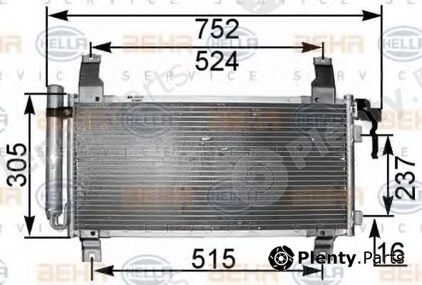  BEHR part 8FC351301-181 (8FC351301181) Condenser, air conditioning