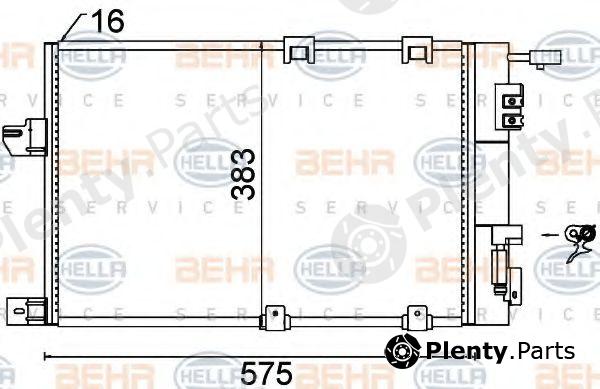  BEHR part 8FC351301-244 (8FC351301244) Condenser, air conditioning