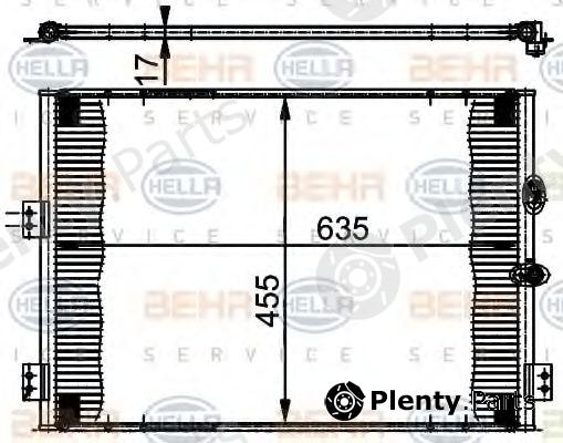  BEHR part 8FC351302-071 (8FC351302071) Condenser, air conditioning