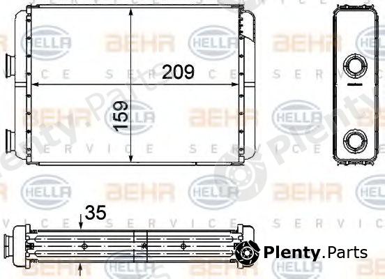  BEHR part 8FH351308-251 (8FH351308251) Heat Exchanger, interior heating
